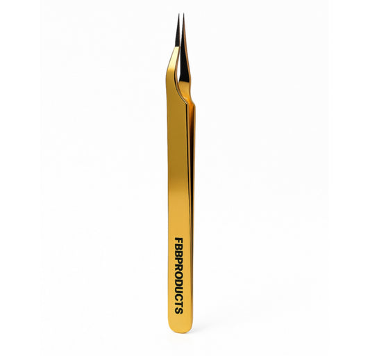 GOLD ISO TWEEZER PLAIN TIP