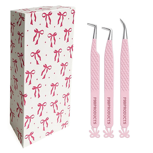 BOW FIBER TIP TWEEZERS 🎀